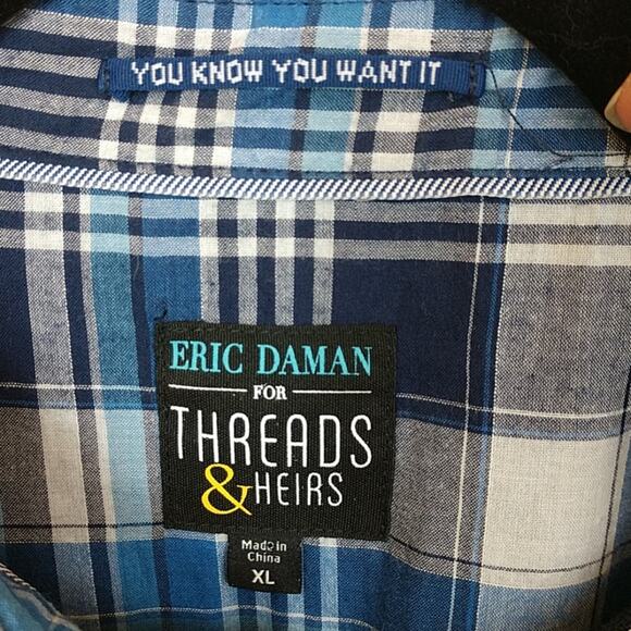 NWT Eric Daman for Threads & Heirs Navy Polo Size XL - Picture 8 of 8